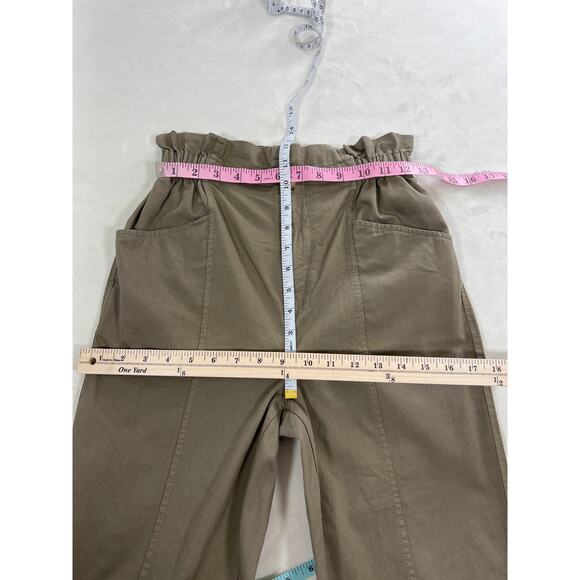 Madewell Paperbag Pants High Waist Army Green 23 XS Womens Clothing Fashion - Picture 8 of 9